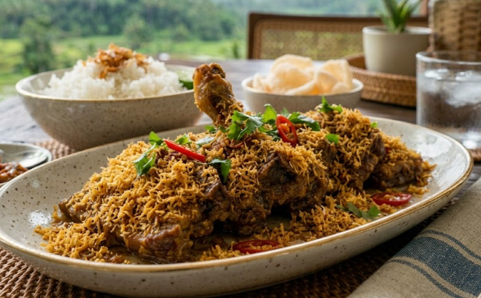 Resep Ayam Serundeng Menggugah Selera RN Nasi Kotak Singaparna