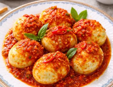 Resep Telur Balado Rumahan Pedas Nampol